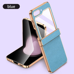 Cow Leather Case Samsung Galaxy Z Flip6 Flip5 Flip 6 5 ZFlip5 | PC029